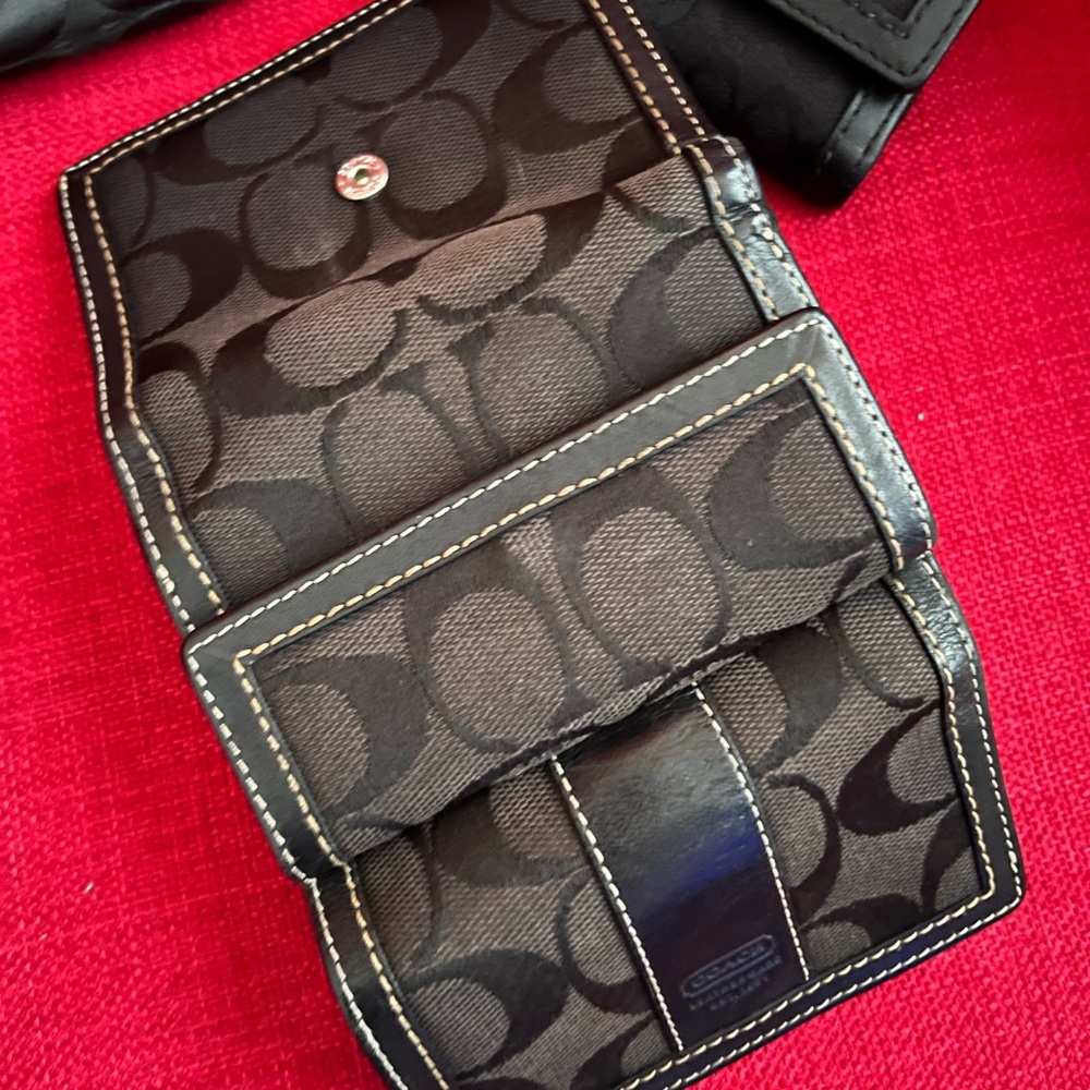 4 Coach Miscellaneous Accessories Guaranteed Authentic Wallets Wristlet Black - Picture 7 of 16